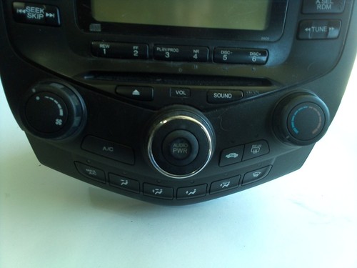 2003 Honda Accord Audio Receiver / Temp Control Unit Fits 2003-2007... - Picture 6 of 10