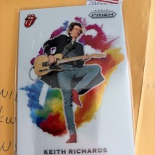 Keith Richards 2025 Panini Prizm Rolling Stones SSP Color Blast Prizm Card #2