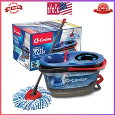 O-Cedar RinseClean Spin Mop & Bucket System, Removes 99% Bacteria, Clean Water