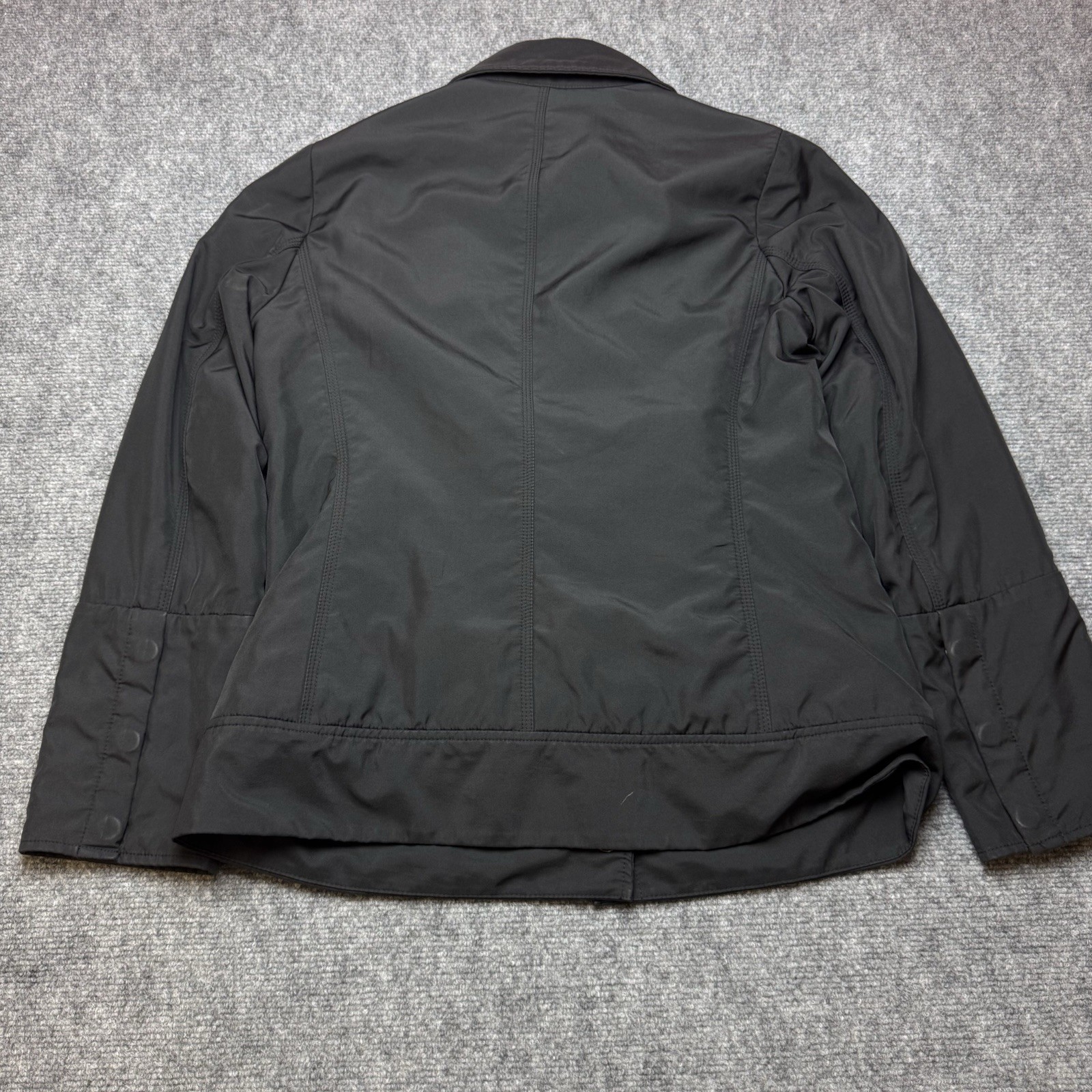 GAP Black Snap Button Collared Jacket Women's Siz… - image 4