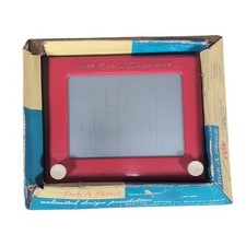 Vintage Ohio Art Etch A Sketch Magic Screen Drawing Toy With Box  Instructions