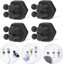 Silicone Toothbrush Holders for Bathroom - Adhesive Shower Toothbrush Holder