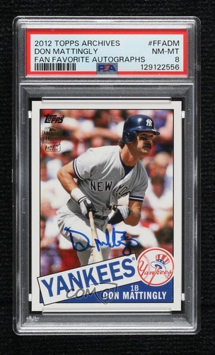 Don Mattingly #FFADM 2012 Topps Archives Fan Favorite Autographs card