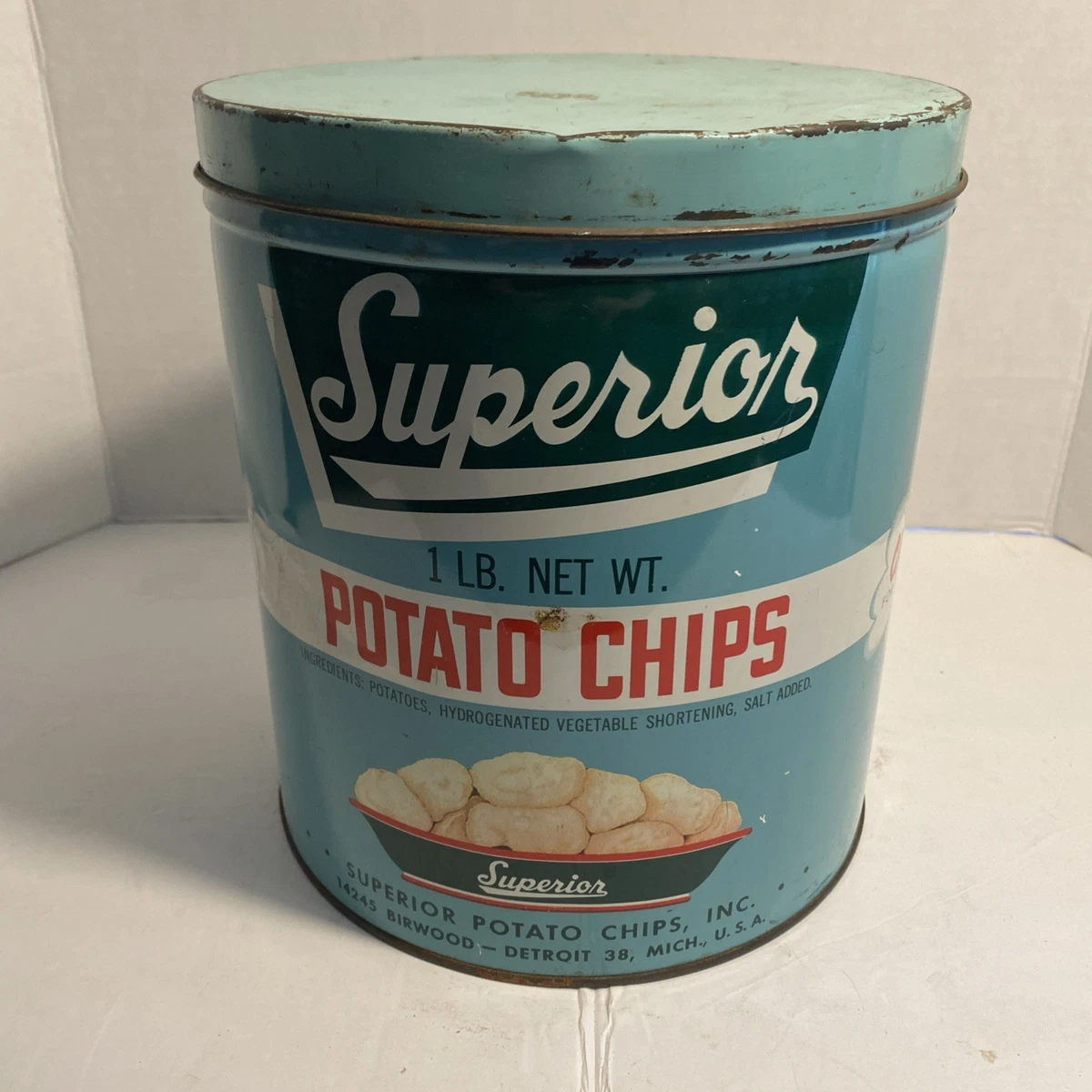 Potato Chip Tin for sale | eBay