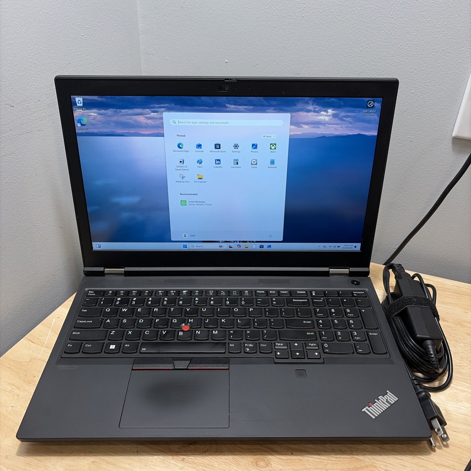 Lenovo ThinkPad P15 Gen 2i, 16-Inch Laptop, with Intel Core i7-11800H, 1 TB SSD (Solid State Drive), Windows 11 Pro