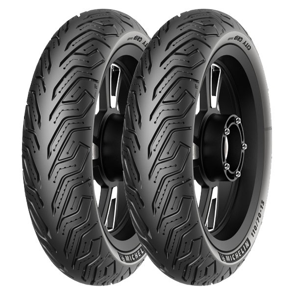 TYRE PAIR MICHELIN 90/90-10 50J + 110/70-13 54S CITY GRIP SAVER