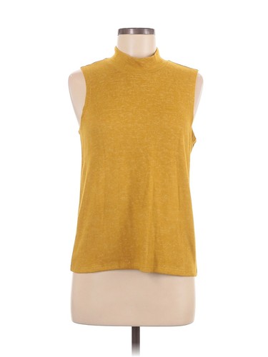 NWT B Collection by Bobeau Women Yellow Sleeveless Top M