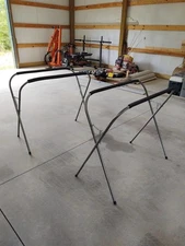 2-Pack 200 lb Portable Work Stand Foam Cushion Auto Body Shop Paint Panel Door