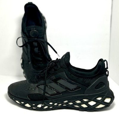 Adidas Web Boost Triple Black Shoes Size 10.5 Running Athletic EUC