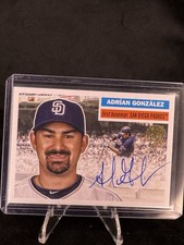 ADRIAN GONZALEZ ON-CARD AUTO! 2025 Topps Archives Fan Favorite Autograph PADRES