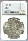 1889 $1 Morgan Silver One Dollar MS61 Philadelphia BU