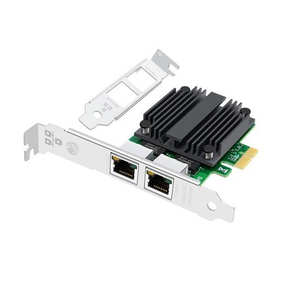 2.5G Dual Port Gigabit Network Card,with Intel I225 Chip LAN NIC Card, 2500M ...