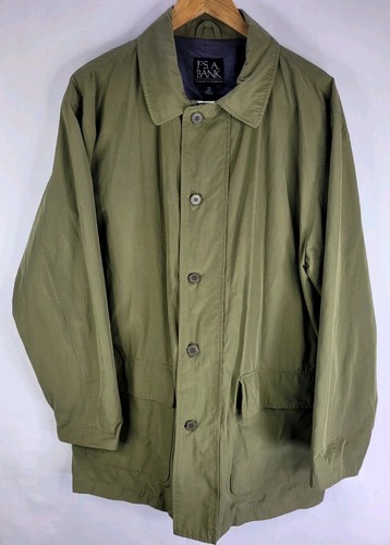Jos. A. Bank Traveler's Collection Trenchcoat Jacke Herren XL oliv - Bild 1 von 9