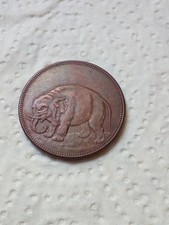 UK REPO plated 1694 God Preserve London Thick Elephant Token Coin Half Penny
