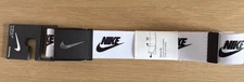 Nike Golf Men's Futura Logo Web Belt, Reversible, Cut-To-Fit White NEW