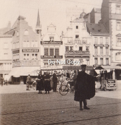 Original Foto Trier Deutschland Hauptmarkt E Thome A D Kaeuffer Geschäfte 1930er OOAK