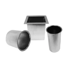 Premium Salon Appliance Stainless Steel Holder Package - 3" Blow Dryer Ring, ...