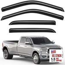 Tape-on Rain Guards Fit for Dodge Fit for 09-24 Ram 1500/10-25 Ram 2500  3500