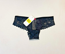 Secret Male Size S Polyamide Blend Sheer Lace Brazilin Cut Brief - Black