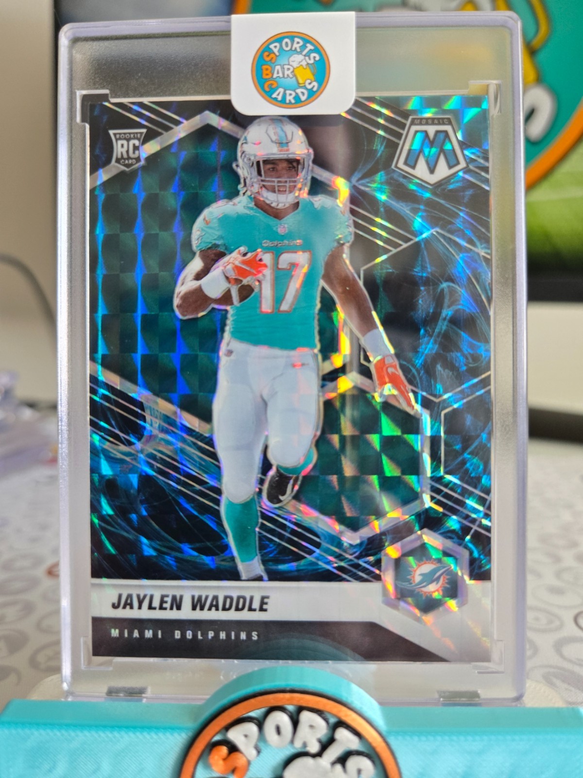 2021 Panini Mosaic - Rookie Jaylen Waddle #308 Genesis Mosaic Prizm (RC)