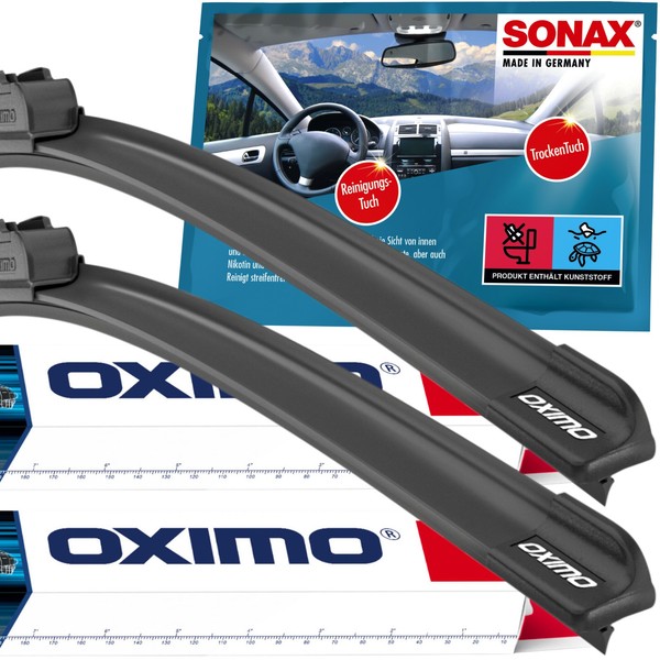 Oximo Scheibenwischer Vorne Chrysler Crossfire BläTter Links Rechts +Sonax-Tuch-image