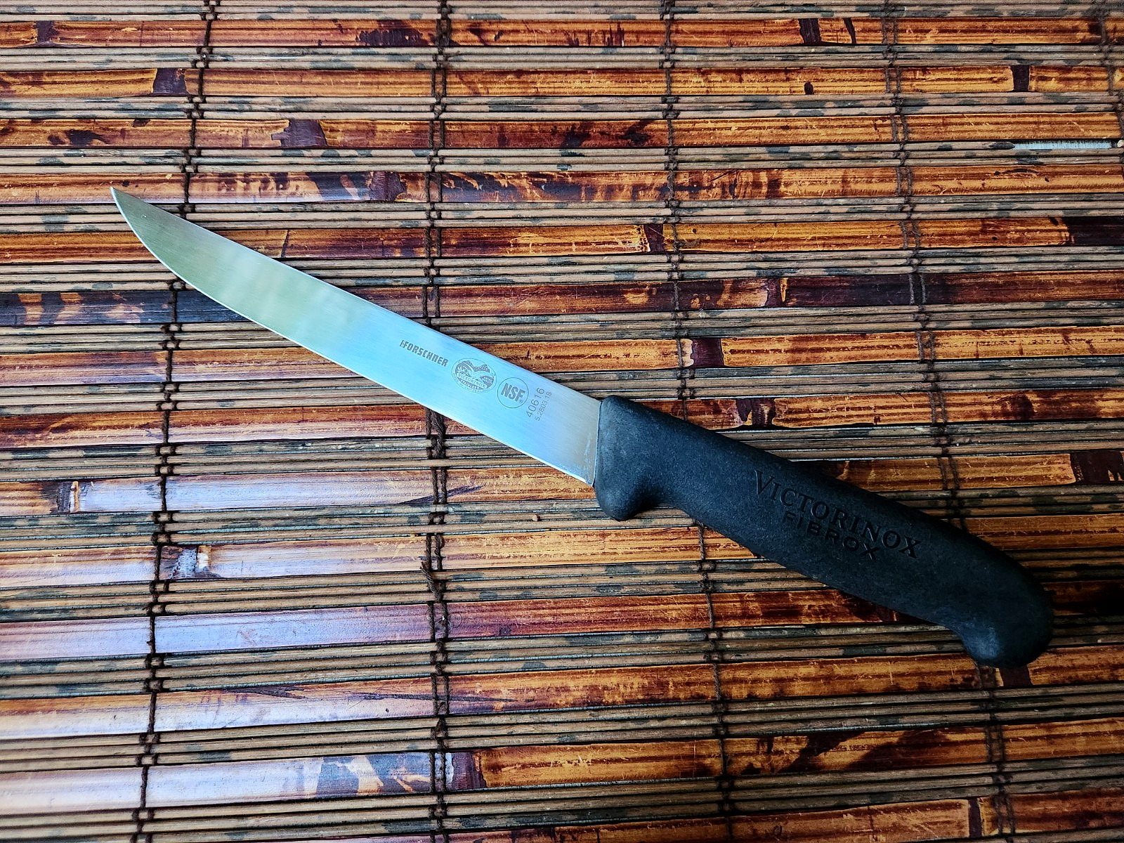 FORSCHNER VICTORNOX NSF STAINLESS STEEL 7 Inch FILLET KNIFE 40616 FIBROX HANDLE