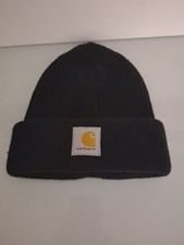 Carhartt Black Knit Watch Cap Beanie Hat One Size Solid Unisex Adults