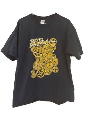B.C. Rich Body Art Brass City T-Shirt Men s XL Black Vintage 