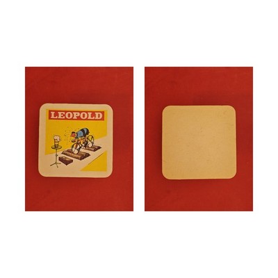 Leopold Fahrrad Brauerei Bierdeckel Beermat