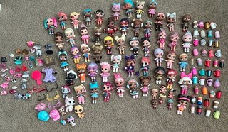 Huge Lot of LOL Dolls Pets and Accessories