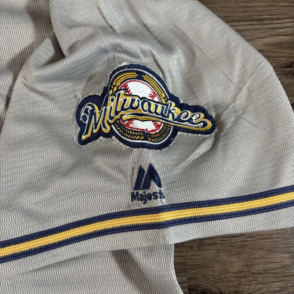 Camiseta de béisbol para hombre Milwaukee Brewers 3XL MLB Paul Molitor #4 majestuosa Foto 4 de 4