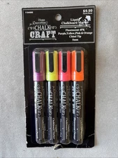 Home Decoration Chalk Craft Liquid Chalkboard Marker Chisel Tip 5mm Orange Yello