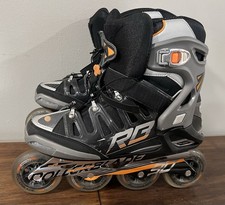 Rollerblade Crossfire 90 Inline Skates Men Size 11.5 90mm With Travel Bag READ 