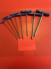 Snap On 8 pc Metric T-Handle Ball Hex Wrench Set (2–10 mm) AWBMCG1600