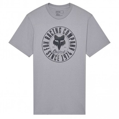 Fox Racing Herren T-Shirt - EMBLEM Premium Tee - Steel Grey