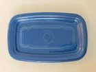 Vintage Fiestaware Extra Large Butter Plate 8x5 NO Lid (blue)