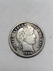 1899 Barber Dime  CHEAP !!!  DIE CRACK ERROR !!!