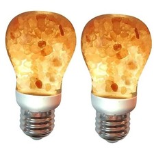 Salt Light Bulbs 60-Watt Equivalent, Warm Amber Glow, Salt Light Bulb - Pack 2