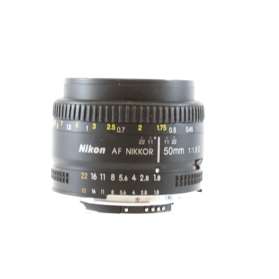 NIKON AF NIKKOR 50mm f/1.8D AF Mount Standard Prime Camera Lens - H74 - Image 3 of 3