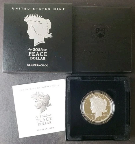 2023 S Proof $1 Peace Silver Dollar