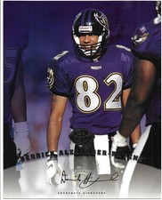 Derrick Alexander 1997 LEAF NFL SIGNATURE 8x10 JUMBO AUTOGRAPH CARD Ravens AUTO