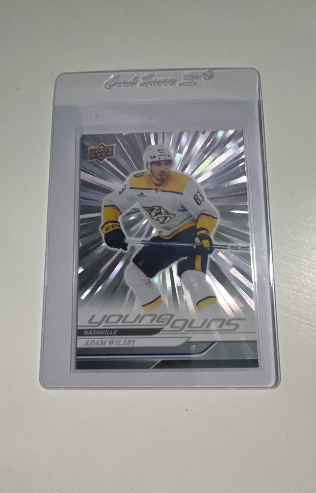 2024-25 Upper Deck Extended Series - Young Guns Adam Wilsby #720 Outburst (RC)