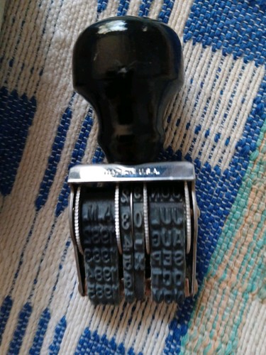 Vtg Carter's Deluxe Dating Stamper Size # 1-1/2 in Carter Box 1982-1987 - Picture 7 of 11