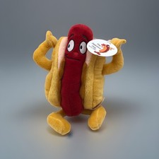 RARE WIENERSCHNITZEL Hot Dog Plush 9  TDO The Delicious One Hotdog PROMO Toy