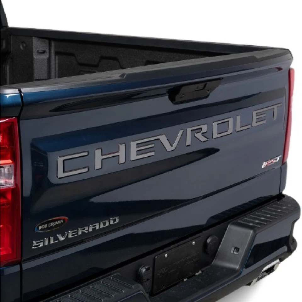 Putco Chevrolet Tailgate Lettering Emblem Black Platinum Kit for Silverado 1500 - Image 2 of 4