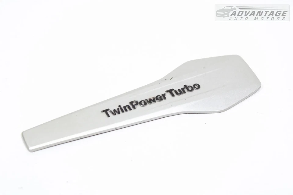 BMW 750I XDRIVE 2016-19 cubierta apariencia motor doble turbo letrero moldura tapa OEM Foto 2 de 4