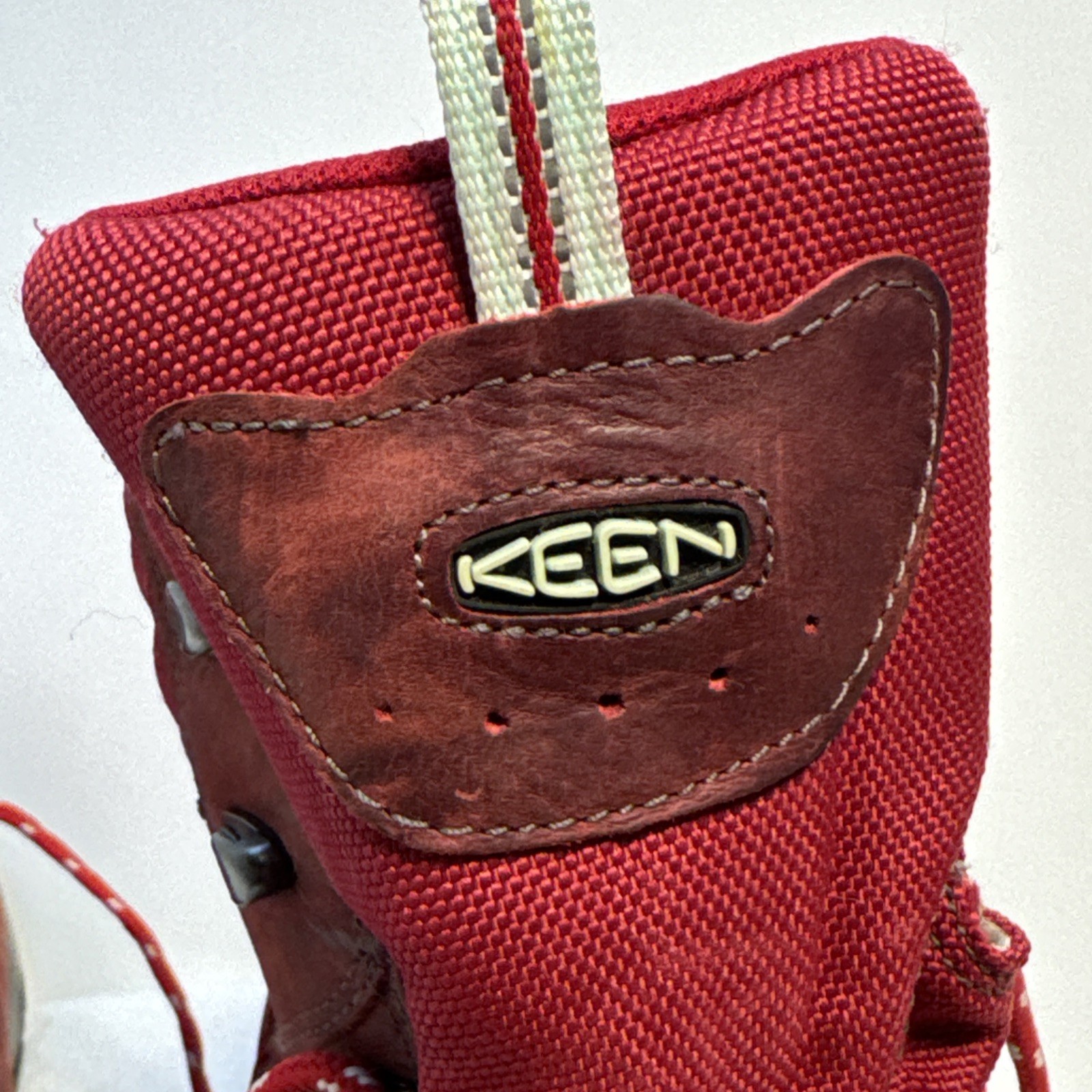 Scarpe stivali alti Keen donna ROSSO outdoor escursionismo impermeabili pelle taglia 11