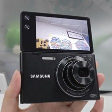 Samsung MV900f Digital Camera 16.1 MP 5x Optical Zoom Flip Screen Black 90 NEW
