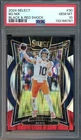 2024 Select #30 Bo Nix RC GEM-MT Black & Red Shock PSA 10 Denver Broncos 6781