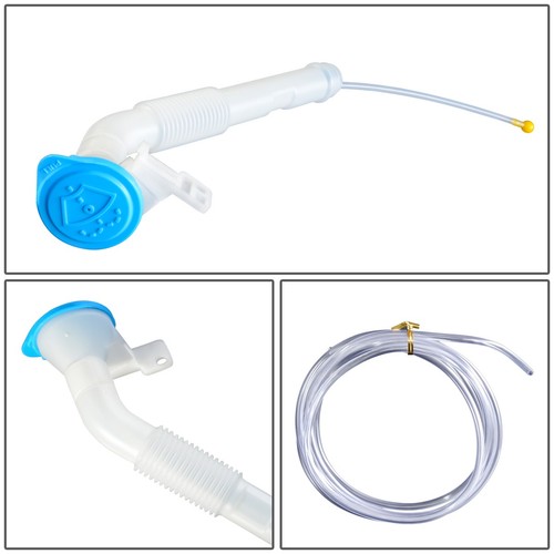 FOR 02-04 ACURA RSX OE STYLE WINDSHIELD WASHER FLUID RESERVOIR TANK W/ CAP+PUMP - Picture 2 of 4